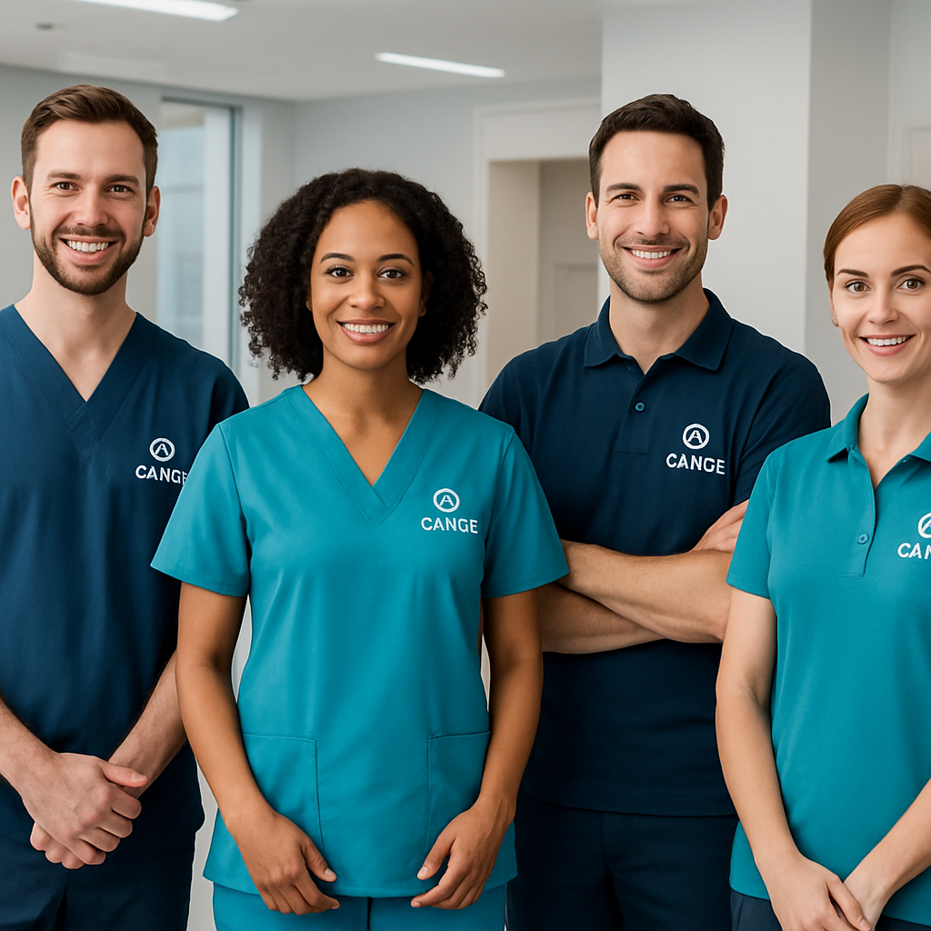 Medizinische Teamkleidung bedrucken lassen