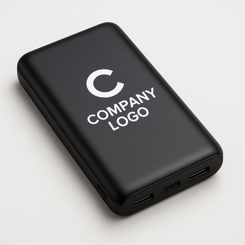 Powerbank Fan Shop Artikel mit Druck